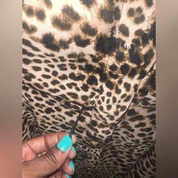 Calvin Klein Leopard Print Women's Dress size 12- MISSING BELT - Picture 6 of 8